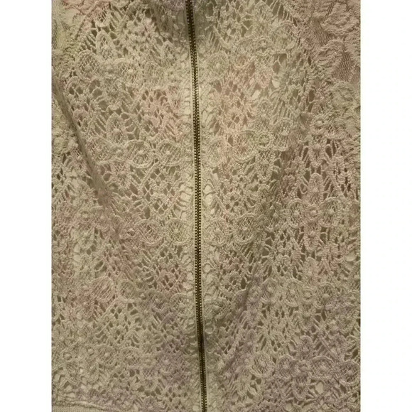 Plenty by Tracy Reese Anthropologie Ivory Lace Knee Length Dress M Coquette NWT - Picture 3 of 11